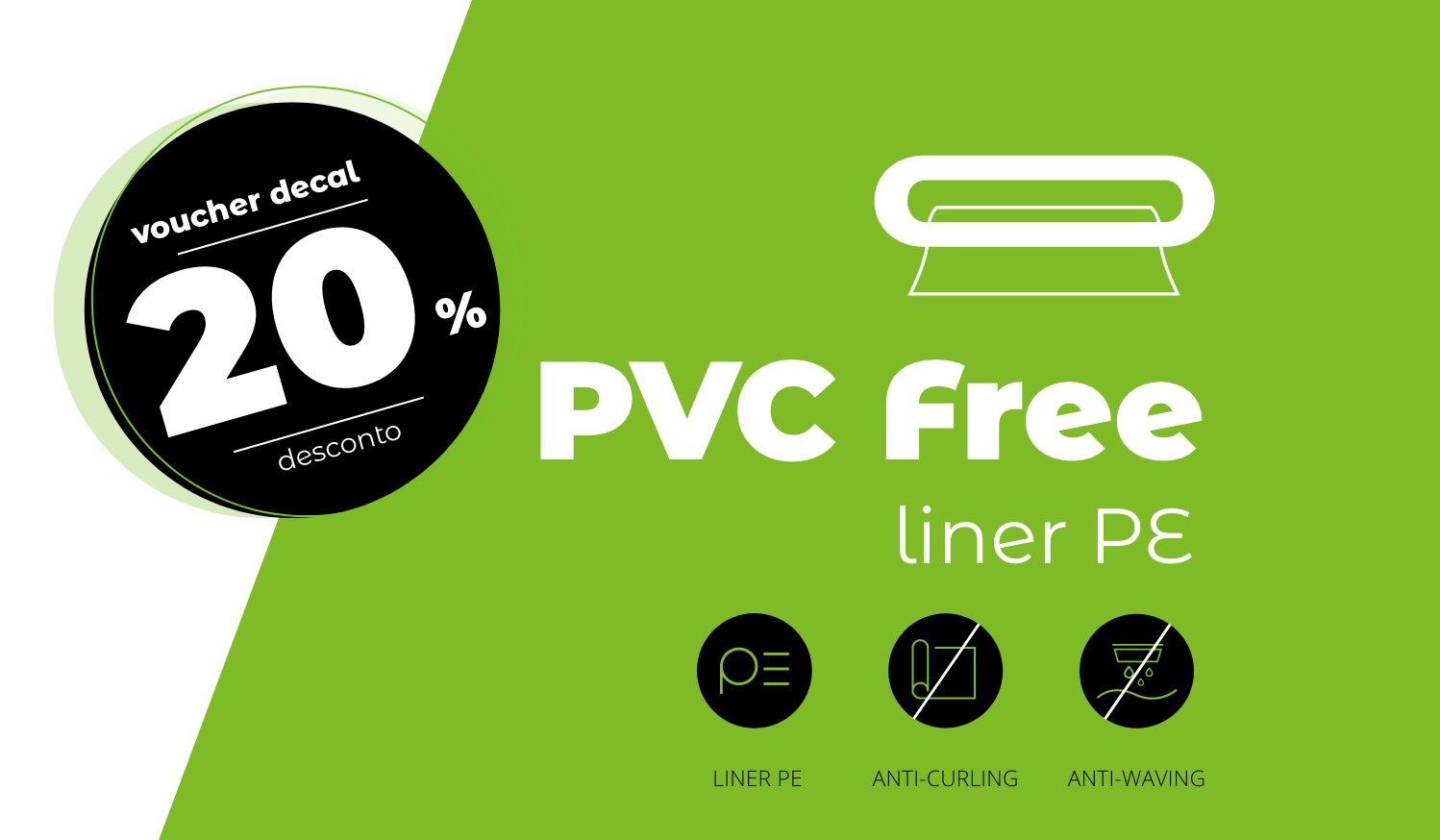 Oportunidades decal | Aplicações 100% ecológicas e com 0% de ondulação